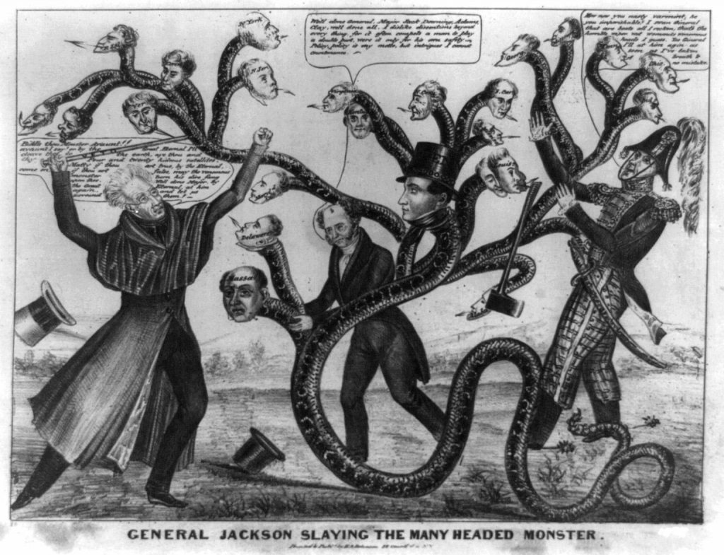 Andrew Jackson disliked the idea of the Bank of the United States. He thought it wasn't fair to the poor people. He wanted to destroy it.